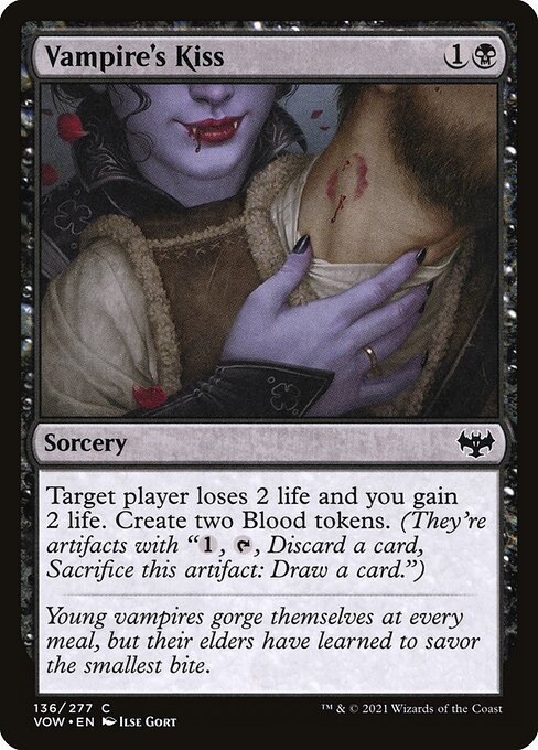 Innistrad: Crimson Vow - 136 - Vampire's Kiss - Common - Foil