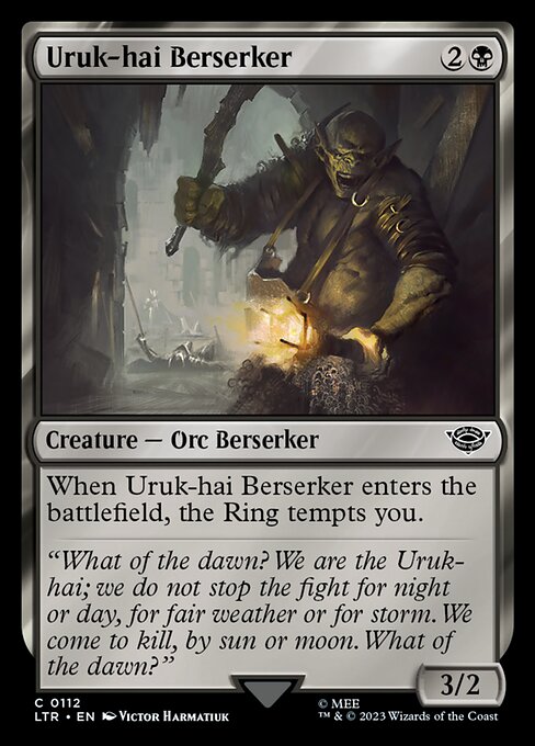 The Lord of the Rings: Tales of Middle-earth - 112 - Uruk-hai Berserker - Common - Foil