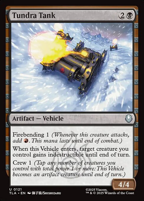 Avatar: The Last Airbender - 121 - Tundra Tank - Uncommon - Foil