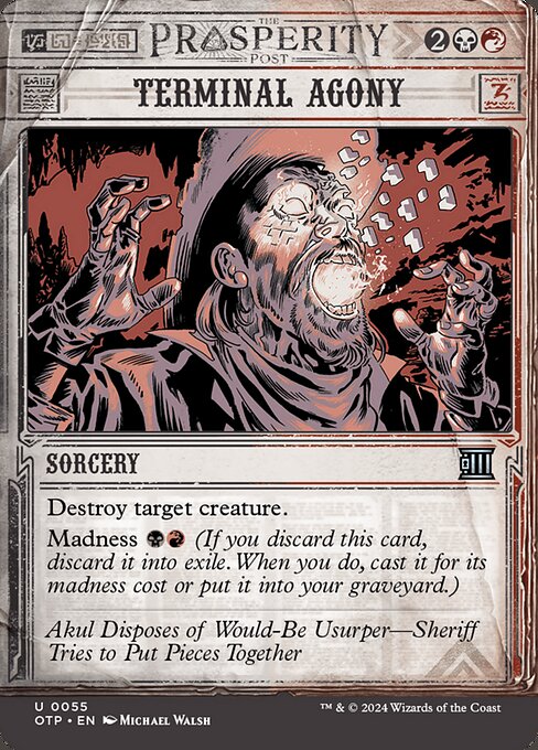 Breaking News - 55 - Terminal Agony - Uncommon - Showcase Foil