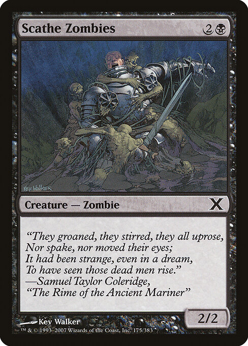 Tenth Edition - 175 - Scathe Zombies - Common - Foil