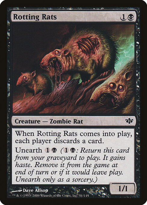 Conflux - 51 - Rotting Rats - Common - Foil