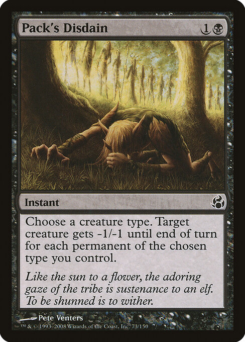 Morningtide - 73 - Pack's Disdain - Common - Foil