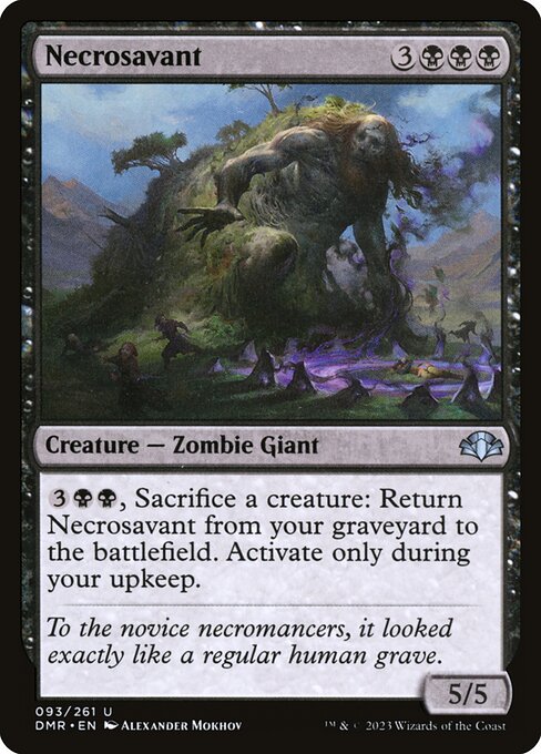 Dominaria Remastered - 93 - Necrosavant - Uncommon - Foil