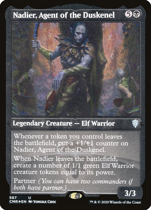 Commander Legends - 567 - Nadier, Agent of the Duskenel - Uncommon - Etched Foil