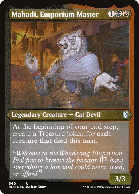 Commander Legends: Battle for Baldur's Gate - 540 - Mahadi, Emporium Master - Uncommon - Etched Foil