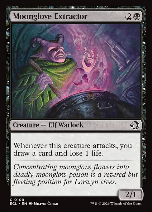 Lorwyn Eclipsed - 109 - Moonglove Extractor - Common - Foil