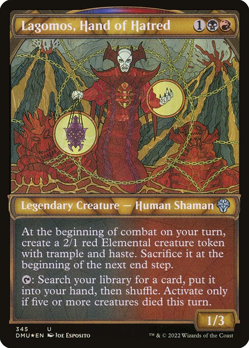 Dominaria United - 345 - Lagomos, Hand of Hatred - Uncommon - Textured Foil