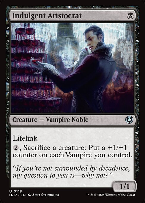 Innistrad Remastered - 118 - Indulgent Aristocrat - Uncommon - Foil