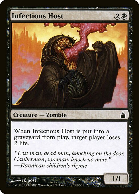 Ravnica: City of Guilds - 91 - Infectious Host - Common - Foil