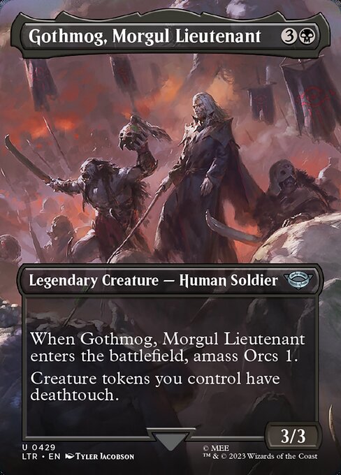 The Lord of the Rings: Tales of Middle-earth - 429 - Gothmog, Morgul Lieutenant - Uncommon - Borderless Foil