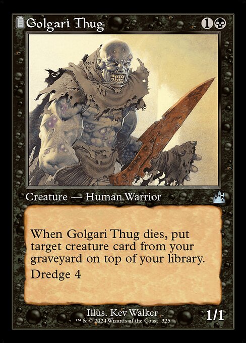 Ravnica Remastered - 325 - Golgari Thug - Uncommon - Foil