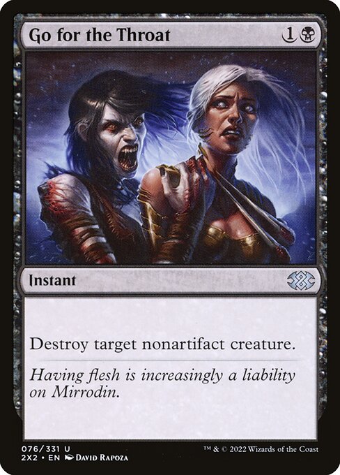 Double Masters 2022 - 76 - Go for the Throat - Uncommon - Foil