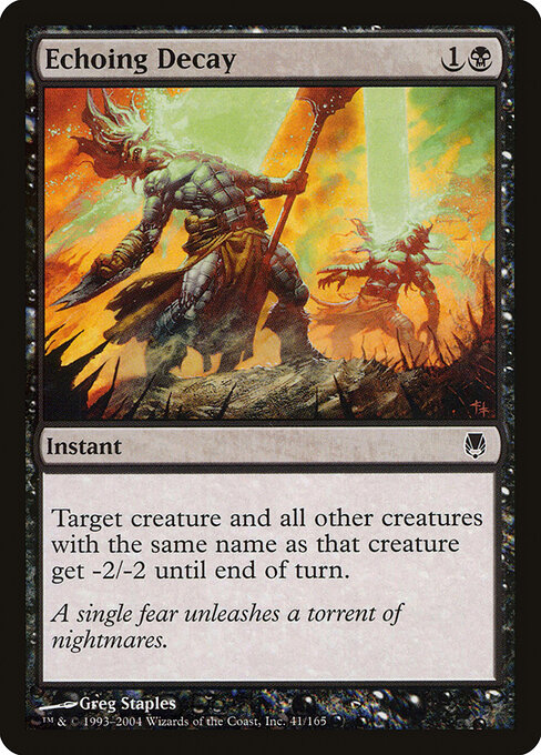 Darksteel - 41 - Echoing Decay - Common - Foil