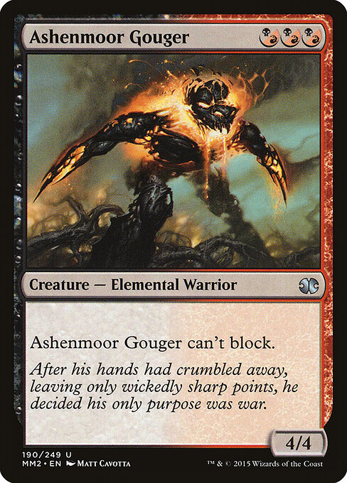 Modern Masters 2015 - 190 - Ashenmoor Gouger - Uncommon - Foil
