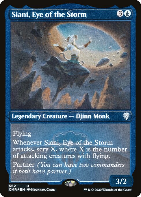 Commander Legends - 562 - Siani, Eye of the Storm - Uncommon - Etched Foil