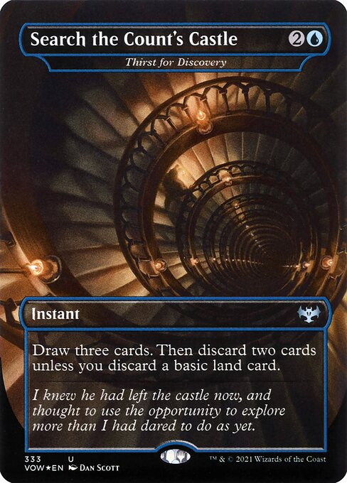 Innistrad: Crimson Vow - 333 - Thirst for Discovery - Uncommon - Borderless Foil