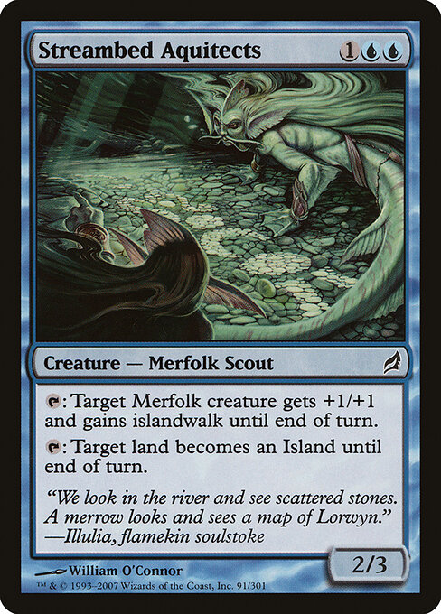 Lorwyn - 91 - Streambed Aquitects - Common - Foil