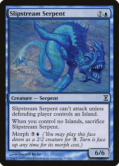 Time Spiral - 77 - Slipstream Serpent - Common - Foil