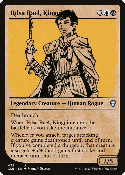 Commander Legends: Battle for Baldur's Gate - 439 - Rilsa Rael, Kingpin - Uncommon - Showcase Foil