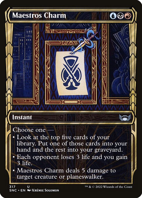 Streets of New Capenna - 317 - Maestros Charm - Uncommon - Showcase Foil