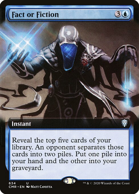 Commander Legends - 634 - Fact or Fiction - Uncommon - Extended Art Foil