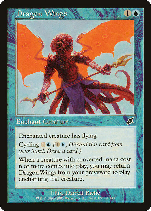 Scourge - 34 - Dragon Wings - Common - Foil