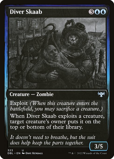 Innistrad: Double Feature - 323 - Diver Skaab - Uncommon - Foil