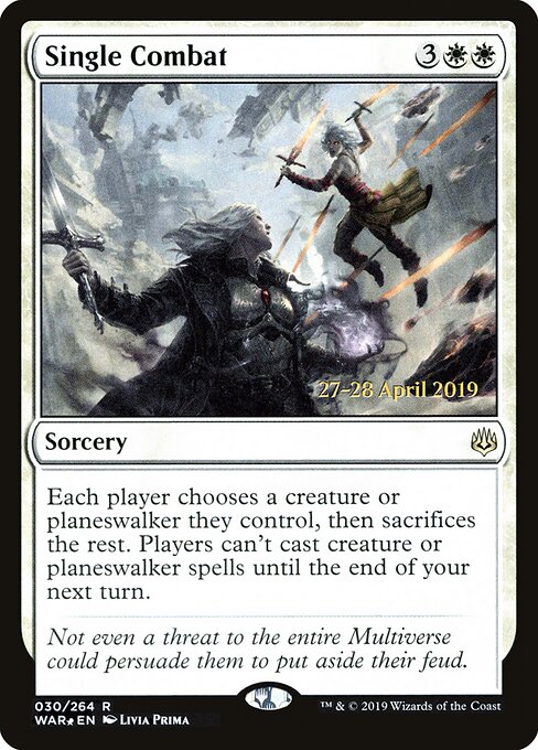 War of the Spark Promos - 30s - Single Combat - Rare - Foil