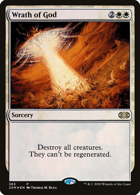 Double Masters - 383 - Wrath of God - Rare - Foil