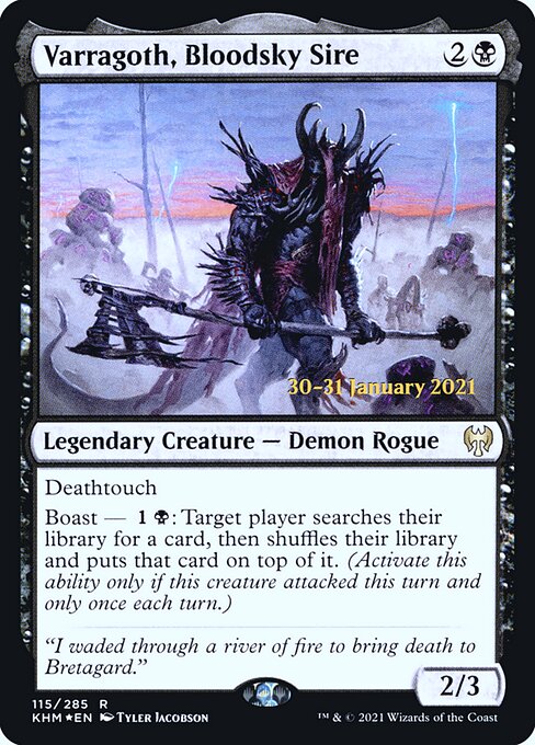 Kaldheim Promos - 115s - Varragoth, Bloodsky Sire - Rare - Foil