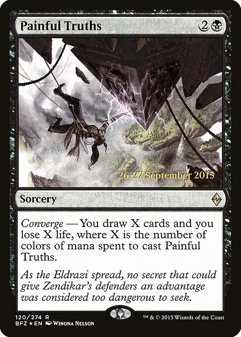 Battle for Zendikar Promos - 120s - Painful Truths - Rare - Foil