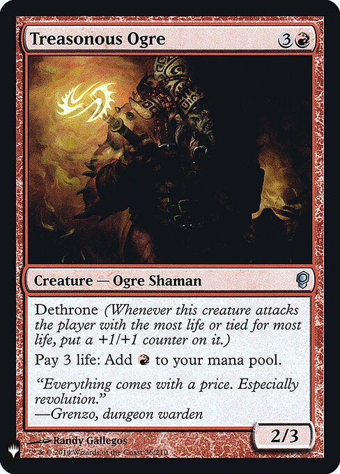 The List - CNS-36 - Treasonous Ogre - Uncommon - Foil