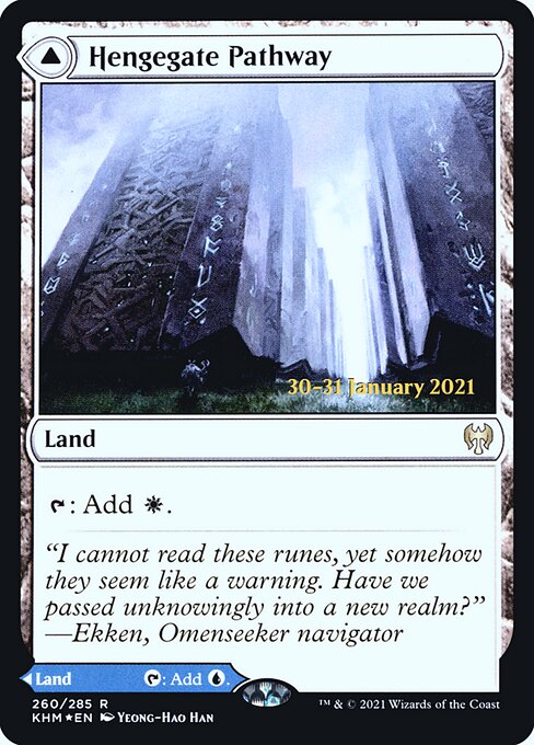 Kaldheim Promos - 260s - Hengegate Pathway // Mistgate Pathway - Rare - Foil