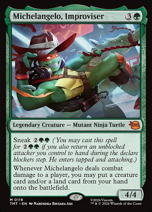 Teenage Mutant Ninja Turtles - 119 - Michelangelo, Improviser - Mythic