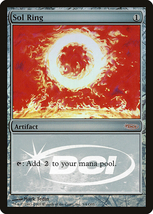 Judge Gift Cards 2005 - 3 - Sol Ring - Rare - Foil