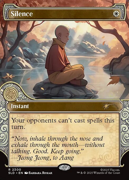 Secret Lair Drop - 2300 - Silence - Rare - Showcase Foil