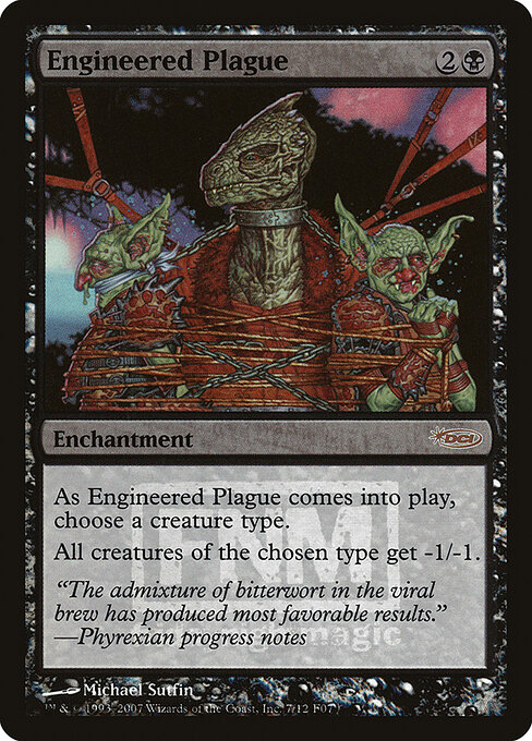 Friday Night Magic 2007 - 7 - Engineered Plague - Rare - Foil