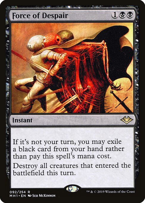 Modern Horizons - 92 - Force of Despair - Rare - Foil