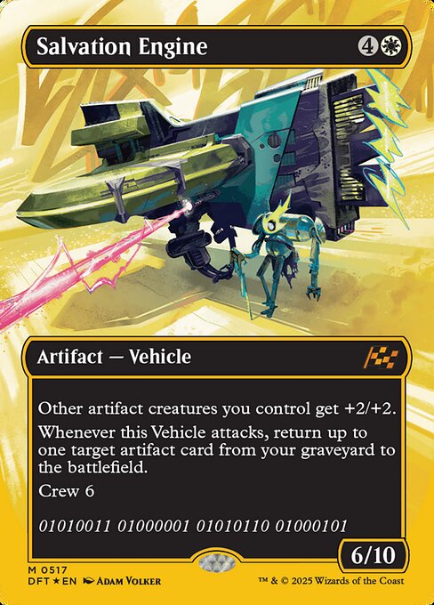 Aetherdrift - 517 - Salvation Engine - Mythic - Borderless Foil