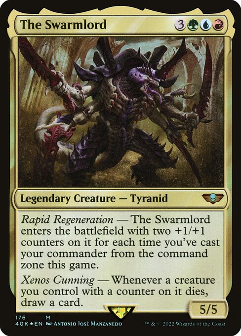 Warhammer 40,000 Commander - 176 - The Swarmlord - Mythic - Foil