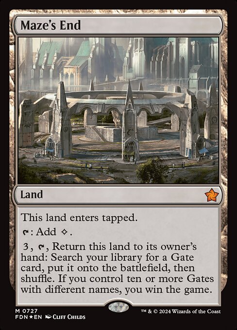 Foundations - 727 - Maze's End - Mythic - Foil