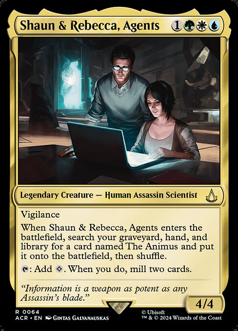 Assassin's Creed - 64 - Shaun & Rebecca, Agents - Rare - Foil