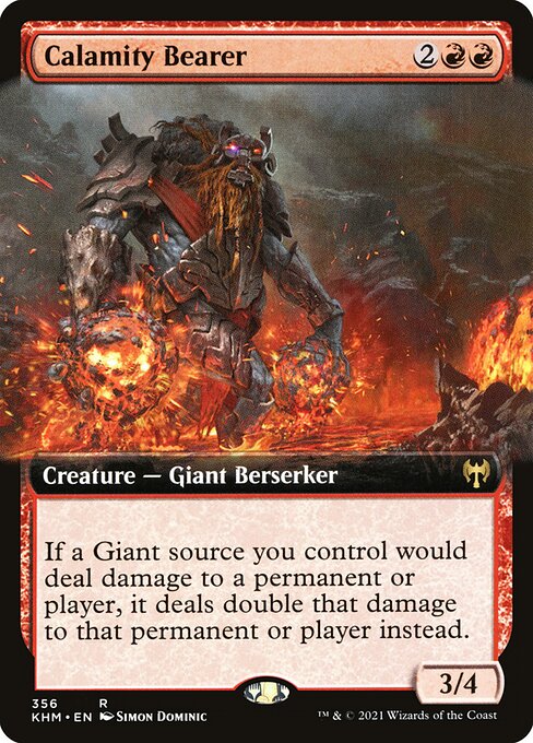 Kaldheim - 356 - Calamity Bearer - Rare - Extended Art Foil