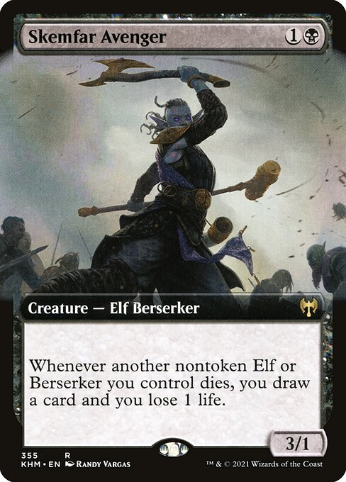 Kaldheim - 355 - Skemfar Avenger - Rare - Extended Art Foil
