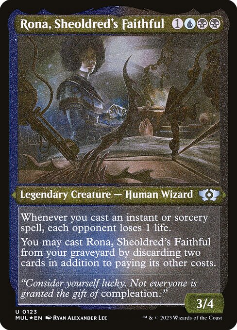 Multiverse Legends - 123 - Rona, Sheoldred's Faithful - Uncommon - Etched Foil