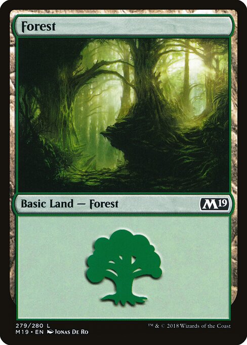 Core Set 2019 - 279 - Forest - Common - Foil
