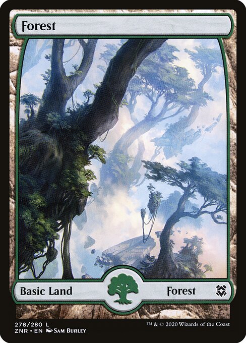 Zendikar Rising - 278 - Forest - Common - Foil
