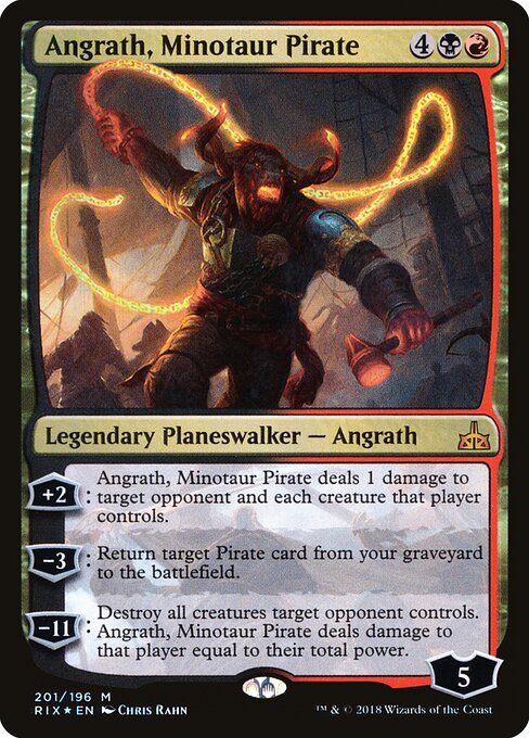 Rivals of Ixalan - 201 - Angrath, Minotaur Pirate - Mythic - Foil