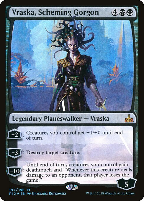 Rivals of Ixalan - 197 - Vraska, Scheming Gorgon - Mythic - Foil